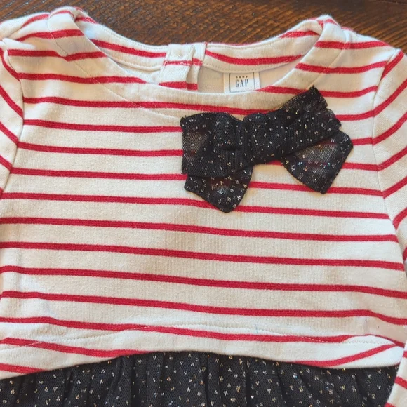 Gap Cotton and Black Tulle Dress, size 4 years - Picture 2 of 10